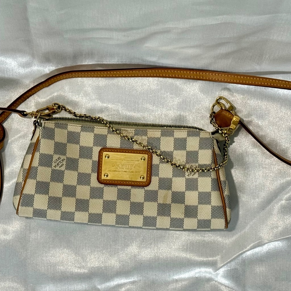 LV Crossbody Bag Damier Azur Pattern